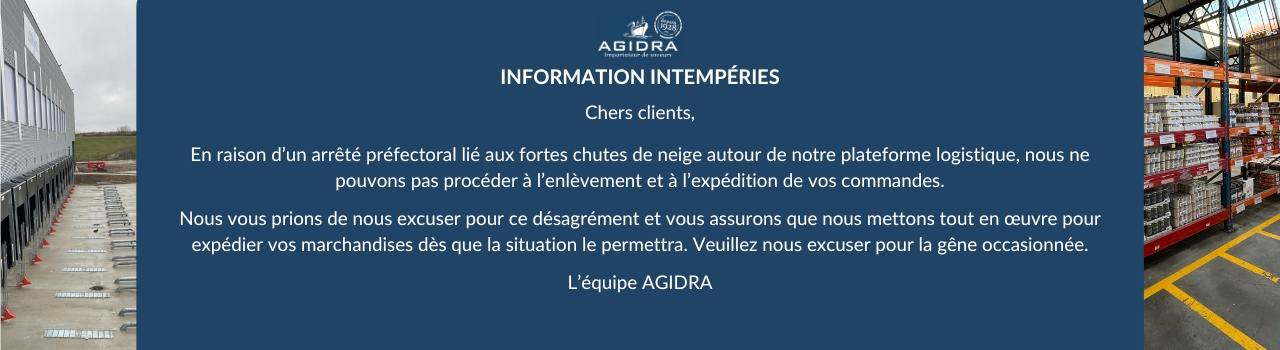 INTEMPERIES JANV 2026 Agidra grossiste alimentaire